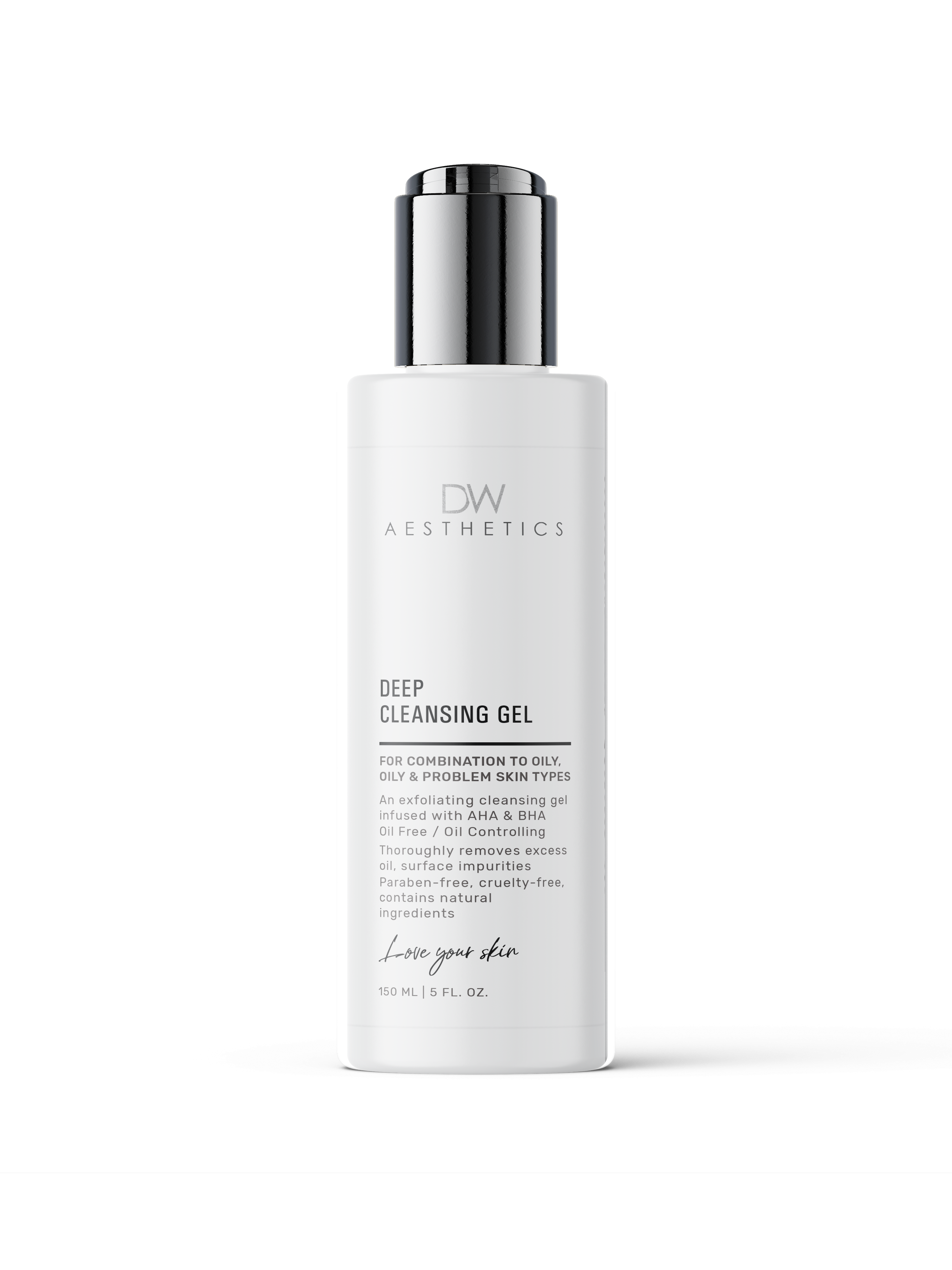 Best cleanser for oily , acne and blemished skin types,Deep Cleansing Gel | DW Aesthetics